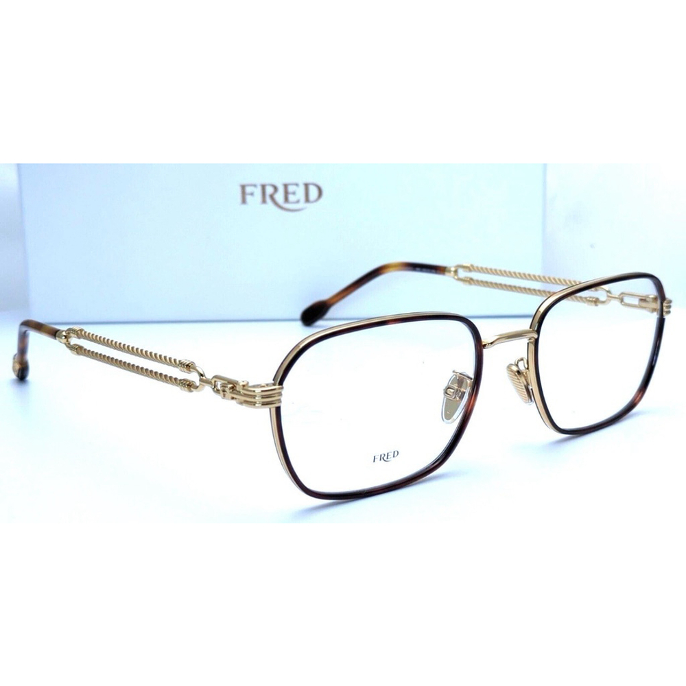 NEW FRED FG 50037U 053 GOLD TORTOISE AUTHENTIC EYEGLASSES FRAMES 56-19
